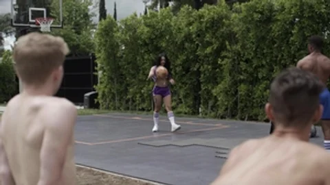 TransSensual: Threesome Frenzy at B-Ball Game